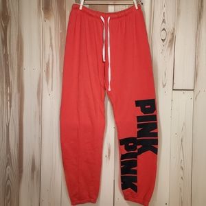 VS PINK LOGO SWEAT PANTS